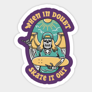 SKATE IT OUT Sticker